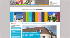 Desktop Screenshot of laboratoires-maymat.fr